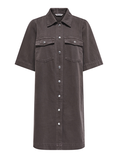 Only - ONLBelle - Silla Button Kjole - Seal Brown